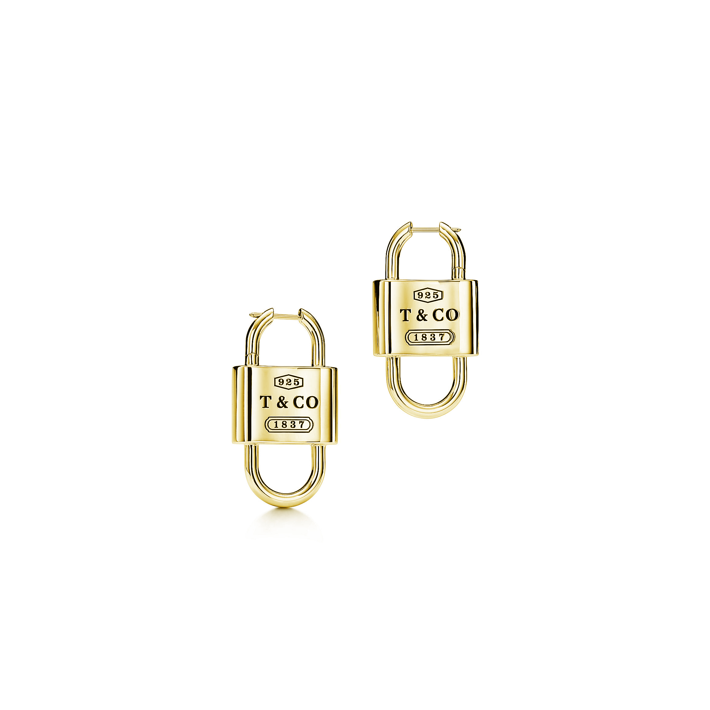 TIFFANY 1837™ LARGE DOUBLE LOCK DROP EARRINGS 732476
